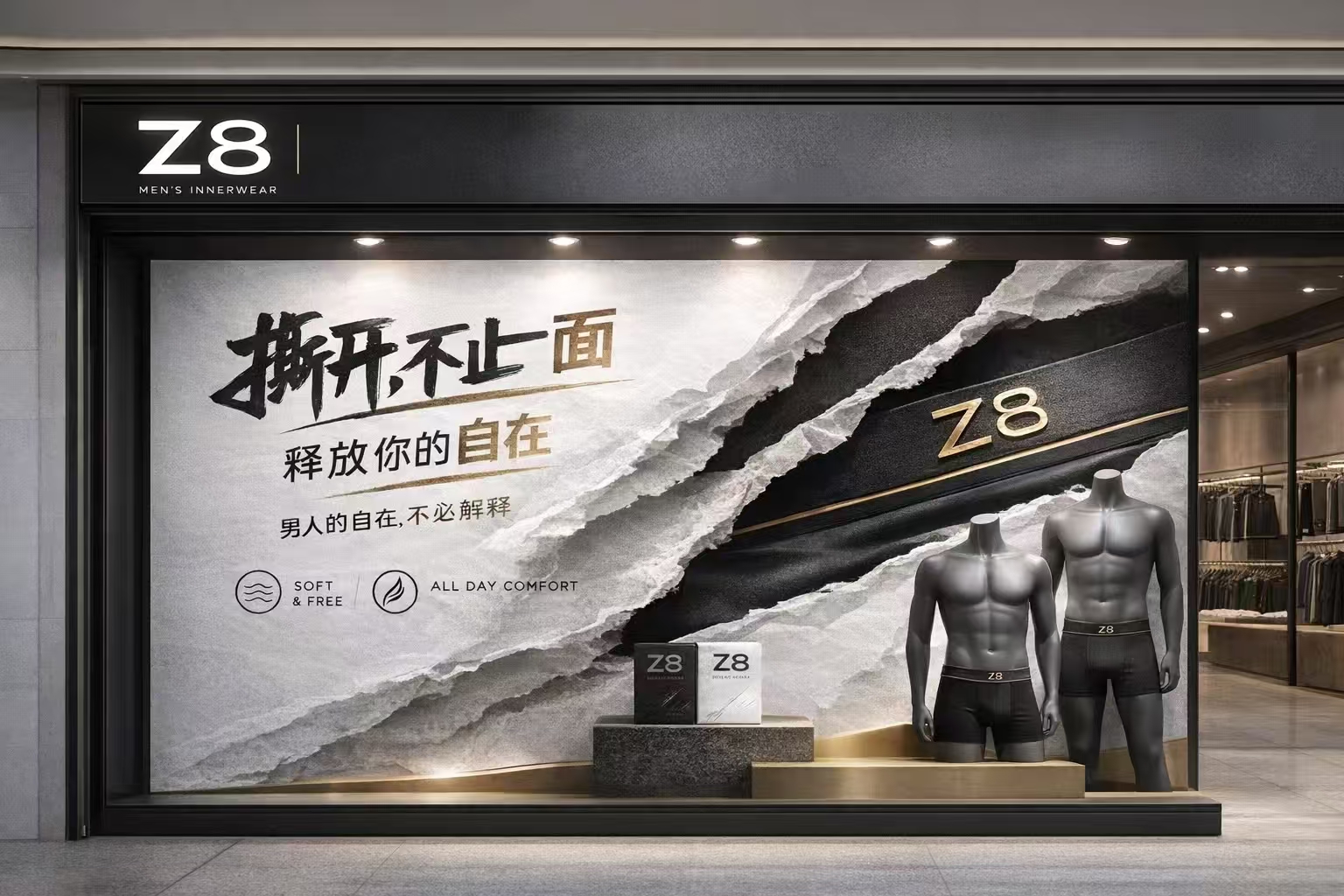 Z8 男士内裤品牌视觉